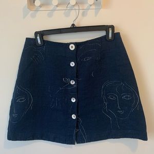 Paloma Wool linen Eusi Mini Skirt